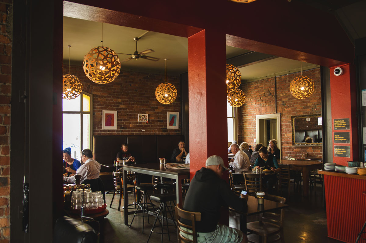 View of interior of Caffiend